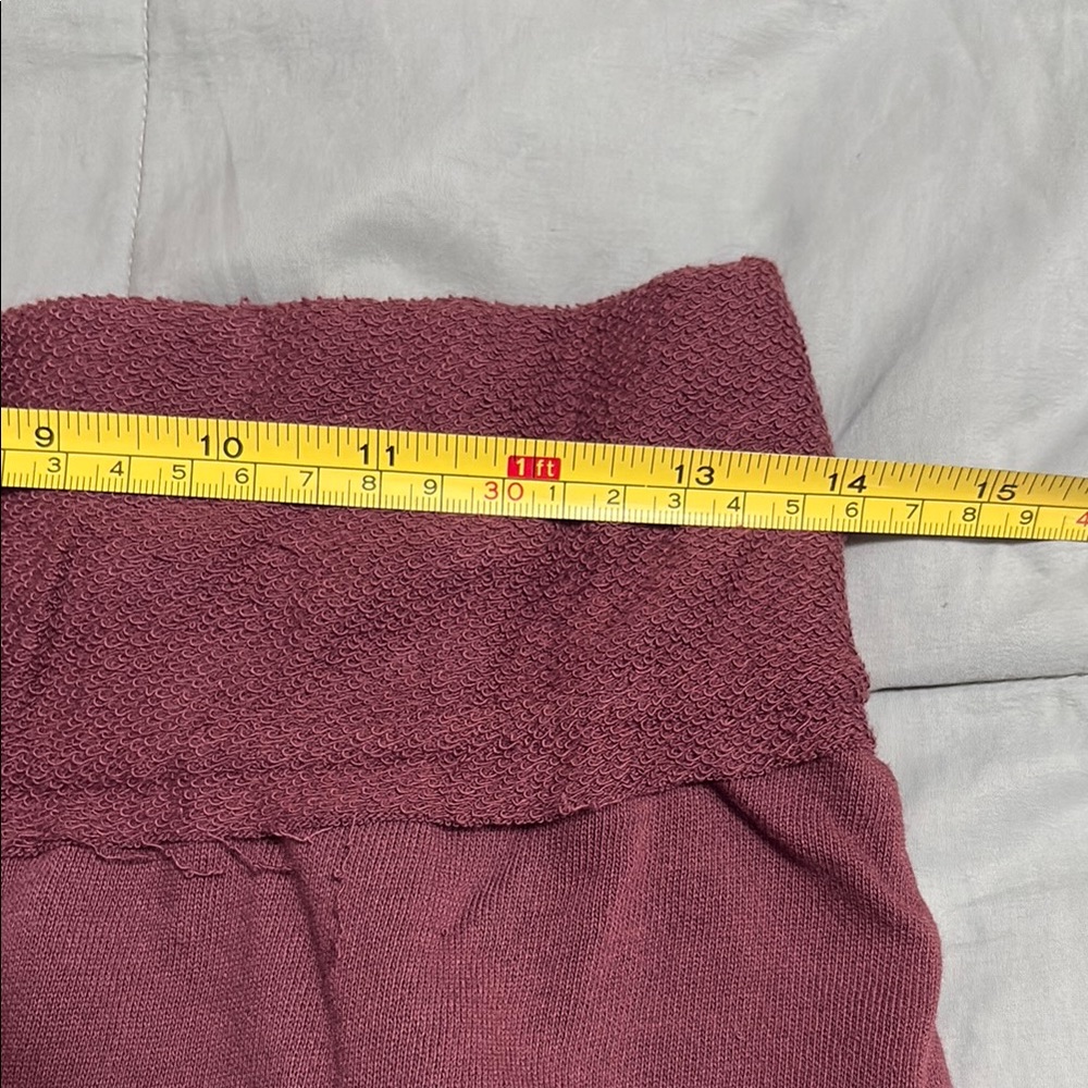 Free People Beach Maroon Cropped Gaucho Pants Size XS NWT - Picture 7 of 8